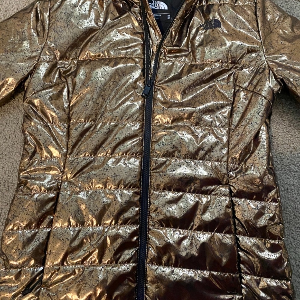 The North Face Women's Sz. M Harway Insulated Parka Jacket Metallic - Picture 3 of 6
